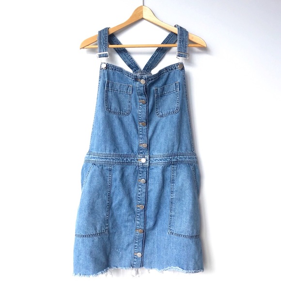 🛑SOLD ASOS Denim Button Up Overall Dress - Picture 8 of 8